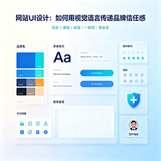 唐山建站-网站UI设计：如何用视觉语言传递品牌信任感